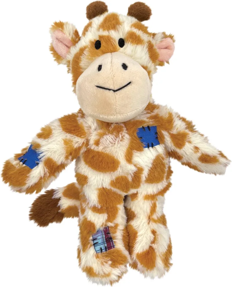 Wild Knots Giraffe | Sterk Pluche Hondenspeelgoed - Geel von KONG in Giraf – Produktfoto 1 von 3