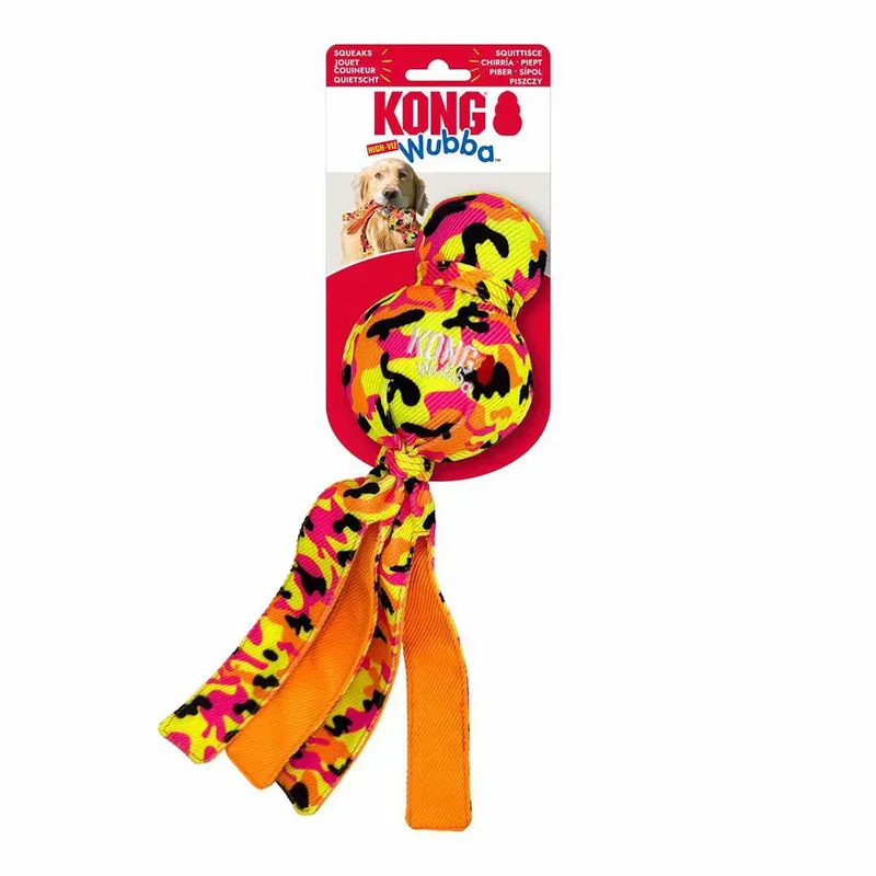 Wubba Ballistic High-viz Hondenspeeltje de KONG – photo produit 1 sur 3