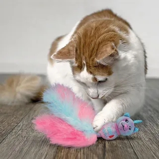 Wubba Caticorn - Kattenspeeltje - 23 cm de KONG en Bleu – photo produit 3 sur 3