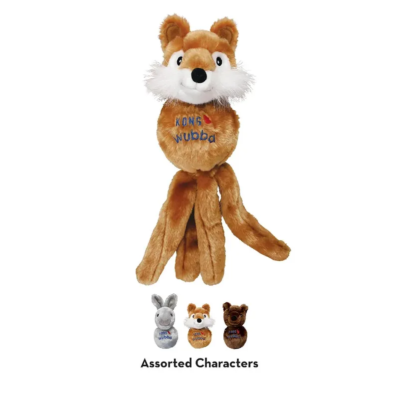 Wubba Friend - Hondenspeelgoed - Assorti - 10,2 x 7,9 x 2,6 cm von KONG in Braun – Produktfoto 2 von 4