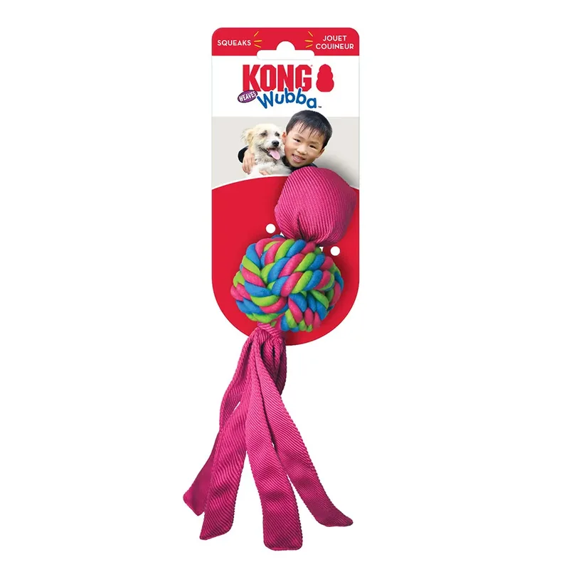Wubba Weaves - Hondenspeelgoed - L - 41 cm - Assorti by KONG in Blue – product photo 4 of 5