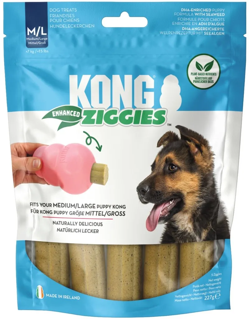 Ziggies Puppy - Hondensnacks - Natural 227 g 5 stuks M/L by KONG – product photo