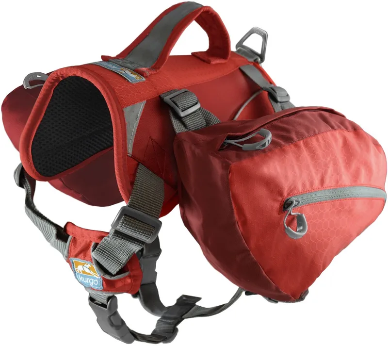 Baxter - Hondenrugzak & Harnas - Stevig, Lichtgewicht en Comfortabel - Large - Large - 22-50kg von Kurgo in Rot – Produktfoto