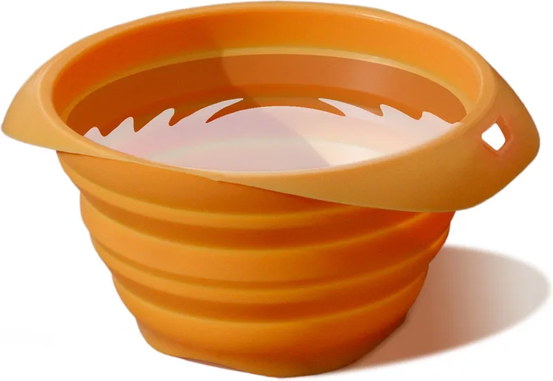 Collaps-a-Bowl - Opvouwbare / inklapbare voerbak voor honden voor onderweg de Kurgo en Orange – photo produit