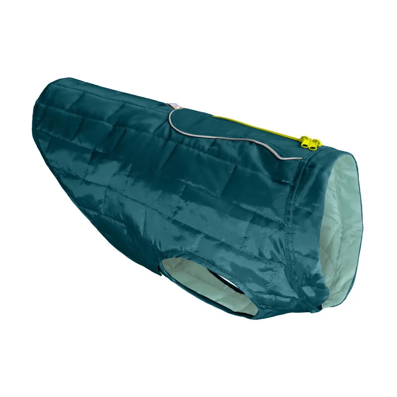 Thermo Warme Jas voor Honden - Reversible, Waterafstotend & Wasbaar van Kurgo in Blauw, Turquoise, Regular – productfoto
