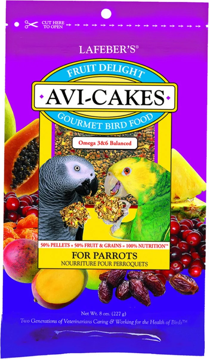 Avi-Cakes Fruit Delight Parrot - Vogelvoer - 227 g fra Lafeber – produktbillede