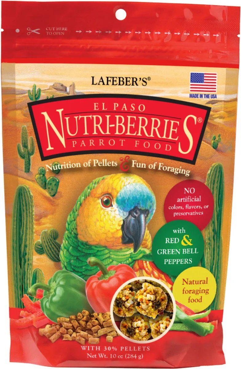 El Paso Nutri-Berries Parrot - Vogelvoer - 284 g by Lafeber – product photo