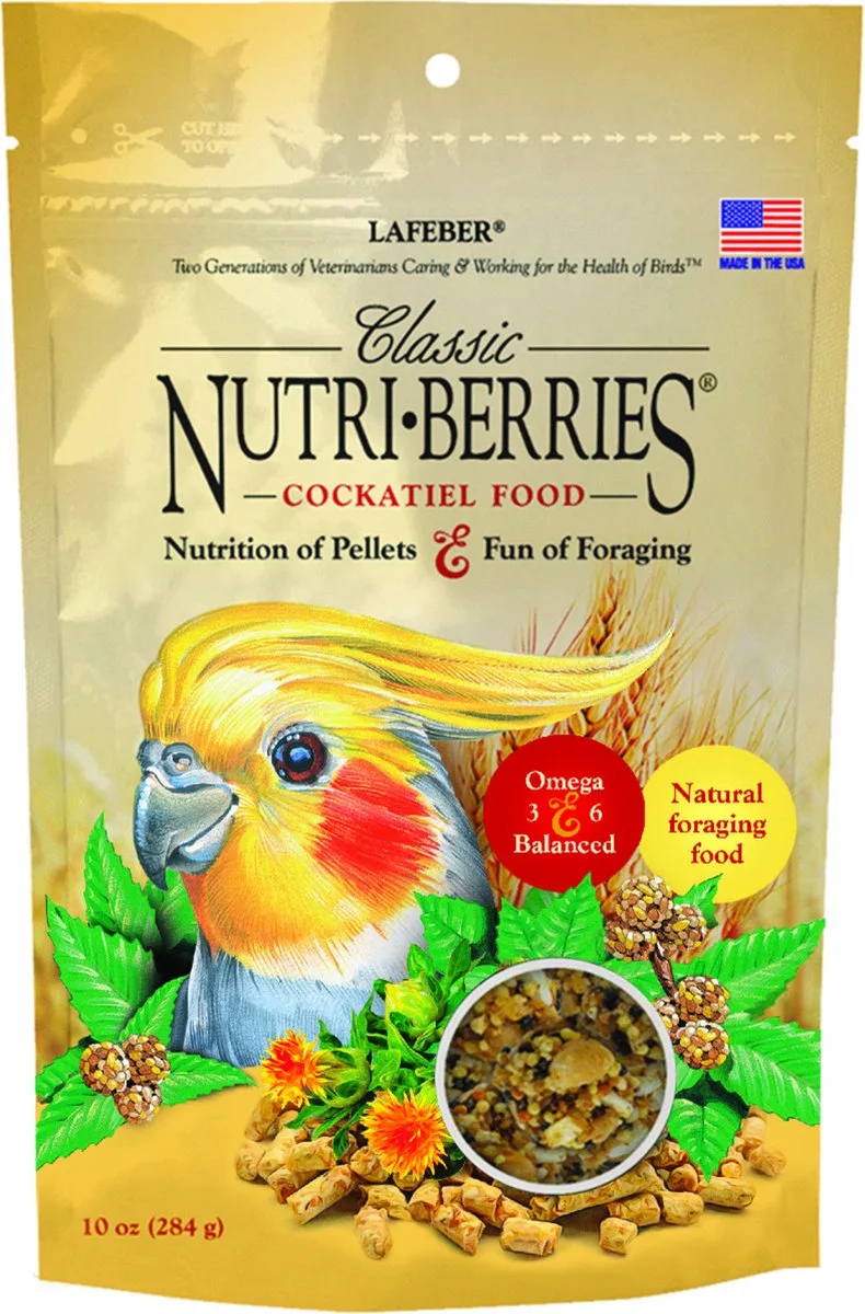 Nutri-Berries Classic - Binnenvogelvoer - Cockatiels 284 g by Lafeber – product photo