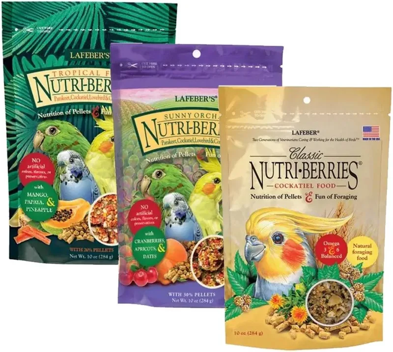Nutri-Berries Combi Deal Parkiet 852g - Parkietenvoer - Vogelvoer - Nutriberries by Lafeber – product photo
