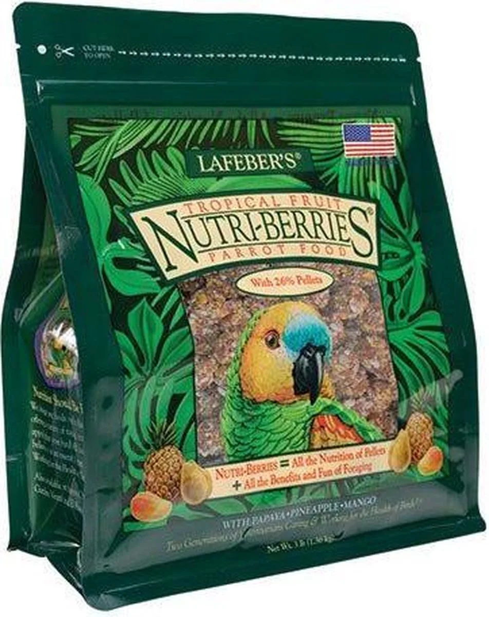 Nutri-Berries Tropical Fruit - Papegaai 1,36 kg by Lafeber – product photo