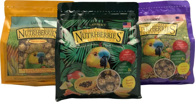 Nutriberries Papegaai Combi Deal - Papegaaienvoer - Papegaaien Snacks de Lafeber – photo produit