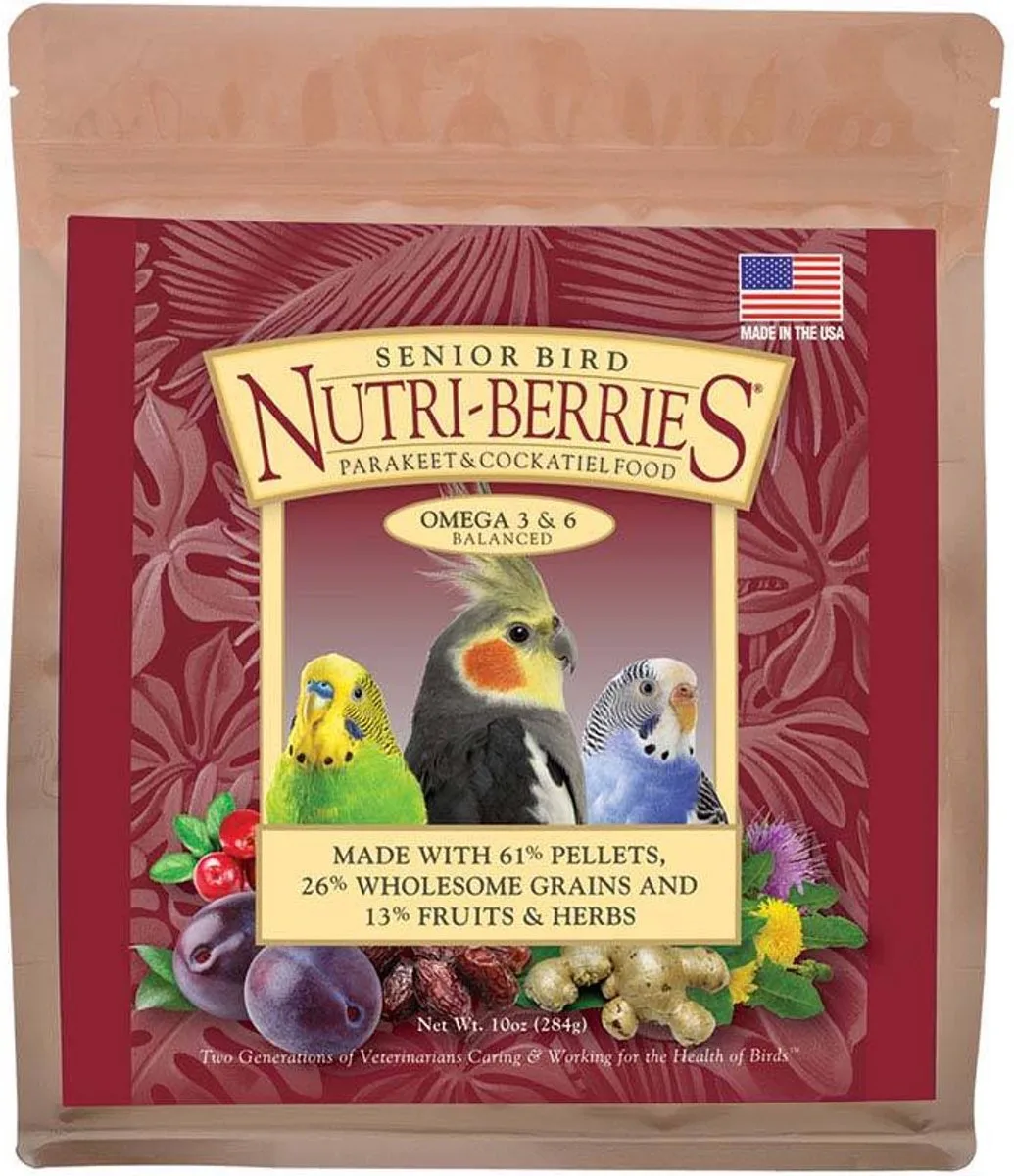 Nutriberries - Seniorbird- Parakeet - Omega 3&6 -1.36kg fra Lafeber – produktbillede