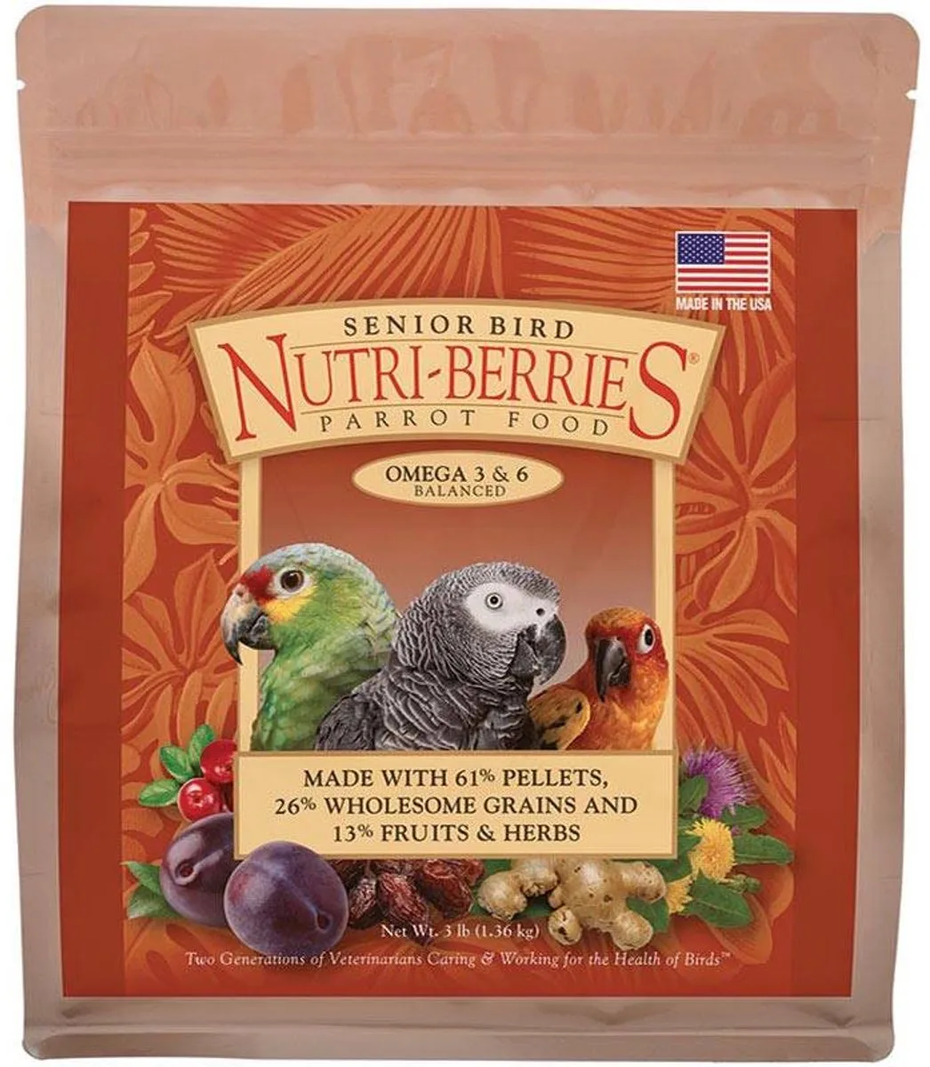 Nutriberries - Seniorbird- Parrot - Omega 3&6 fra Lafeber – produktbillede