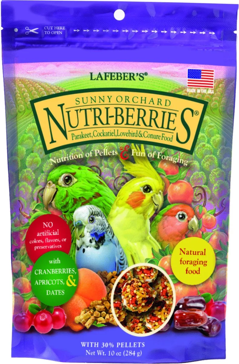 Sunny Orchard Nutri-Berries Cockatiel - Vogelvoer - 284 g de Lafeber – photo produit