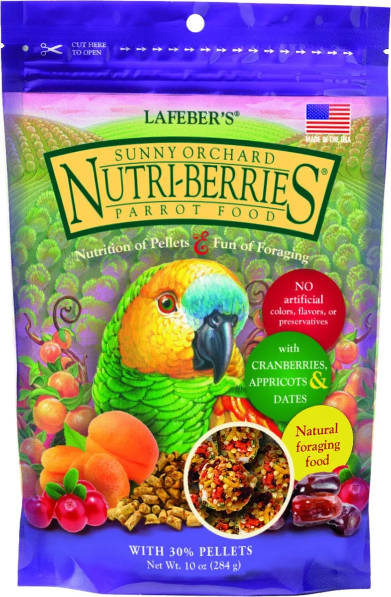 Sunny Orchard Nutri-Berries Parrot - Vogelvoer - 284 g de Lafeber – photo produit