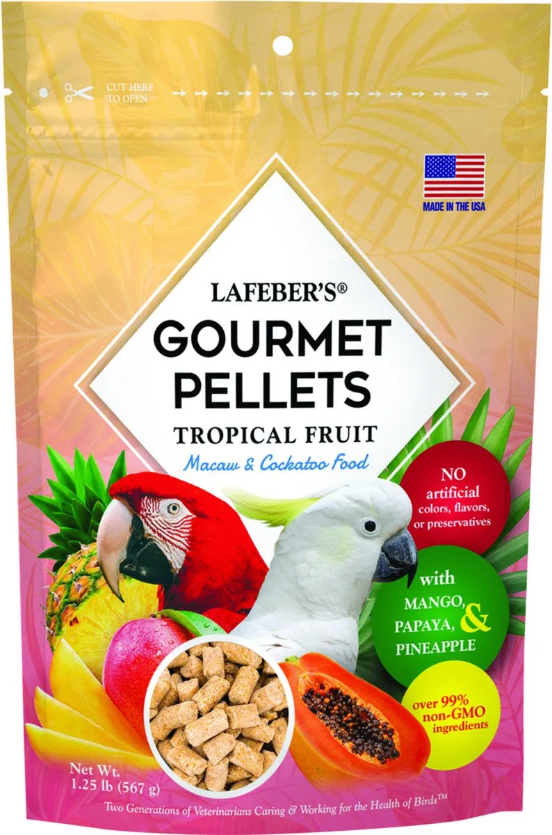 Tropical Fruit Gourmet Pellets Macaw - Vogelvoer - 567 g de Lafeber – photo produit