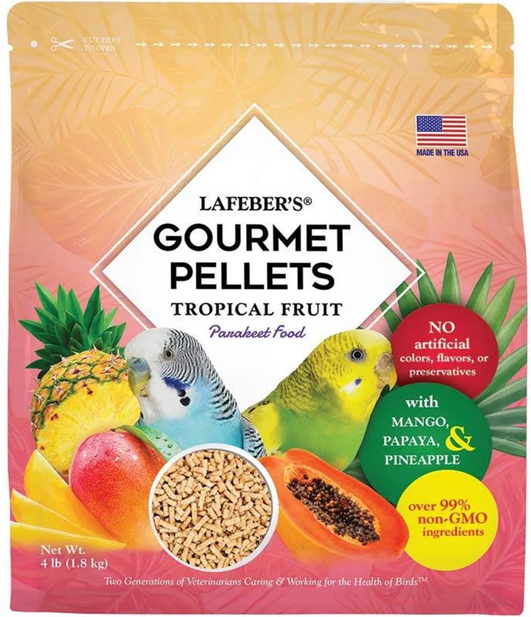 Tropical Fruit Gourmet Pellets Parakeet 1.8 kg by Lafeber – product photo