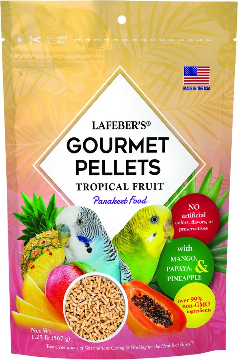 Tropical Fruit Gourmet Pellets Parakeet - Vogelvoer - 567 g de Lafeber – photo produit