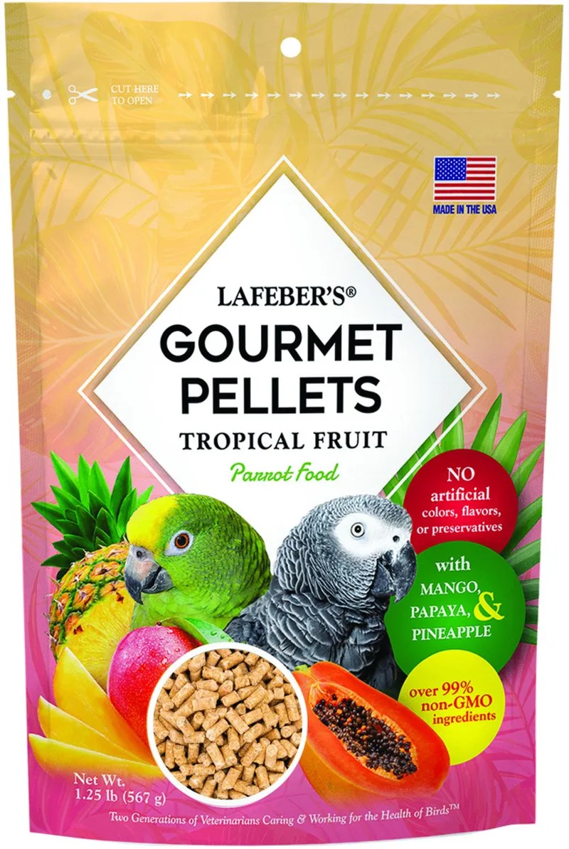 Tropical Fruit Gourmet Pellets Parrot - Vogelvoer - 567 g by Lafeber – product photo