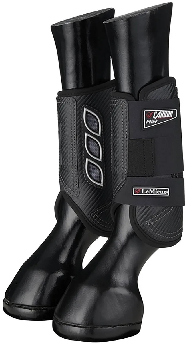 Beenbeschermers - Carbon Air XC - Front - Small de LeMieux en Noir – photo produit