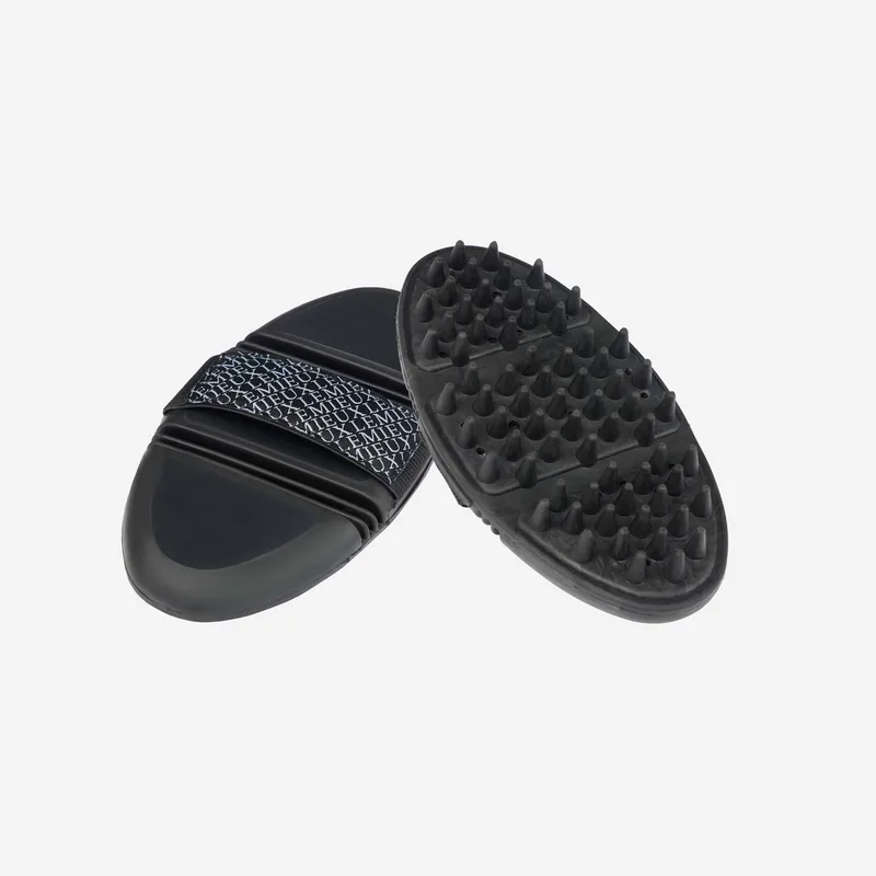 Borstel Flexi Massage Black | Paardenborstel de LeMieux en Oak Green – photo produit