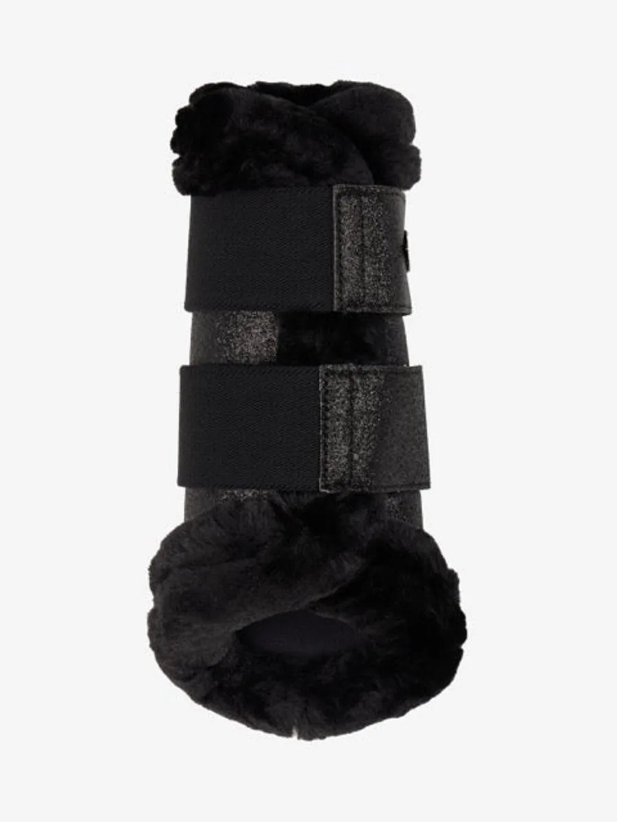 Brilliance Fleece Edged Brushing Boot XL by LeMieux in Black – product photo