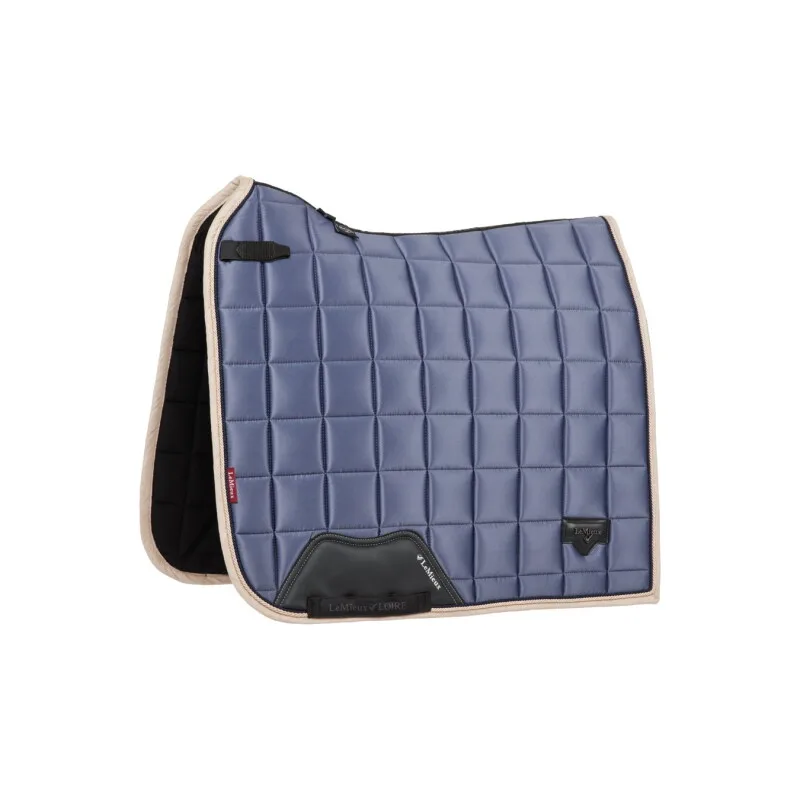 Dressurschabracke Loire Classic Square WB (Warmblut) von LeMieux in Blau, Regular – Produktfoto