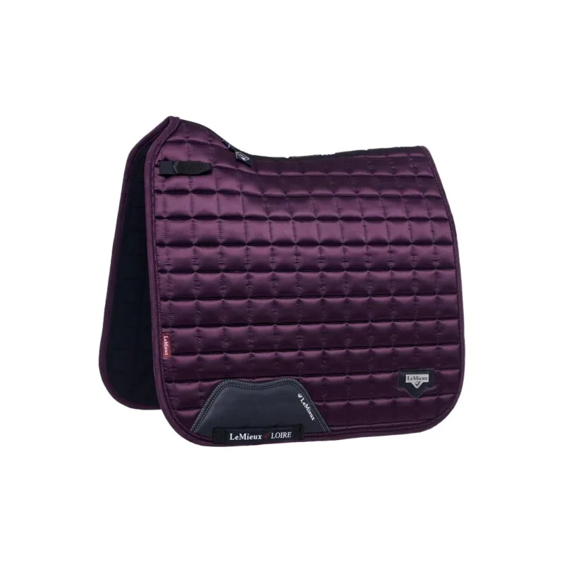 Dressurschabracke Loire Classic Square WB (Warmblut) by LeMieux in Dunkelrot, Regular – product photo