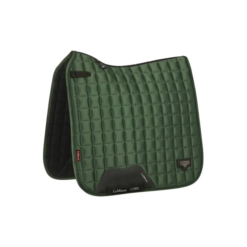Dressurschabracke Loire Classic Square WB (Warmblut) von LeMieux in Grün, Regular – Produktfoto