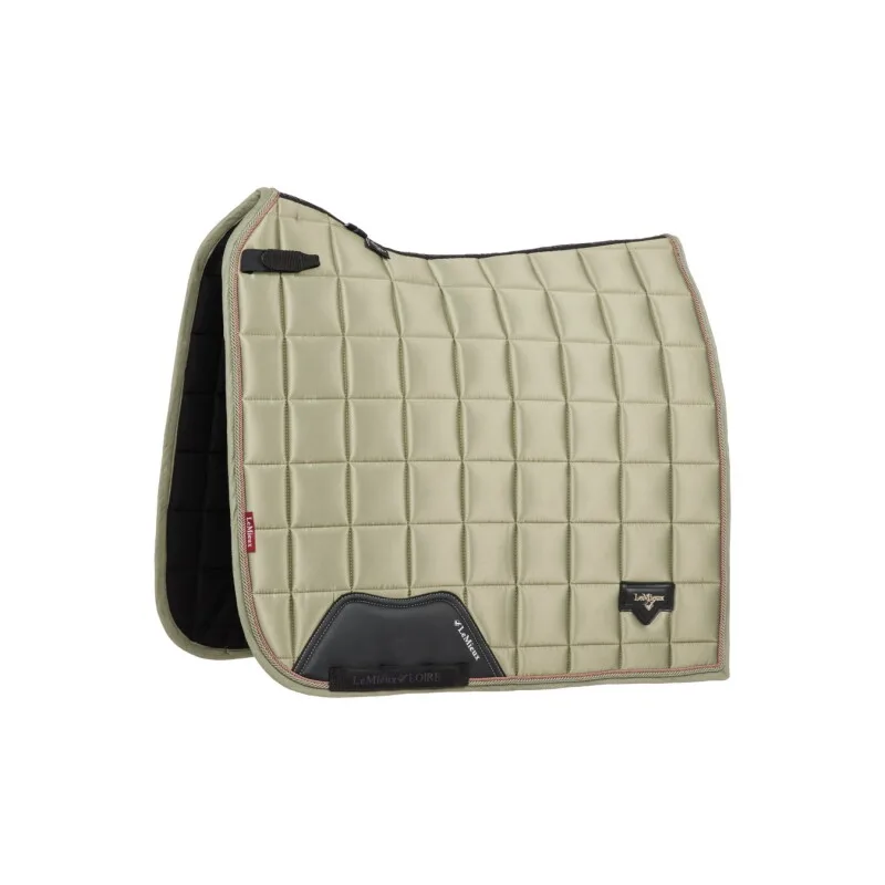 Dressurschabracke Loire Classic Square WB (Warmblut) by LeMieux in Light green, Regular – product photo