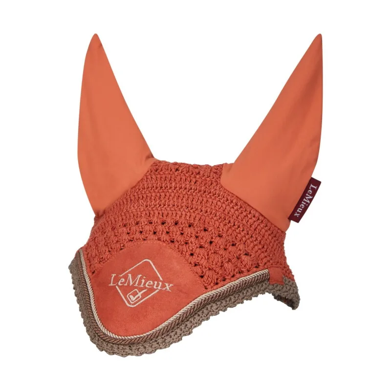 Fliegenhaube Classic geräuschdämpfend apricot L von LeMieux in Regular – Produktfoto