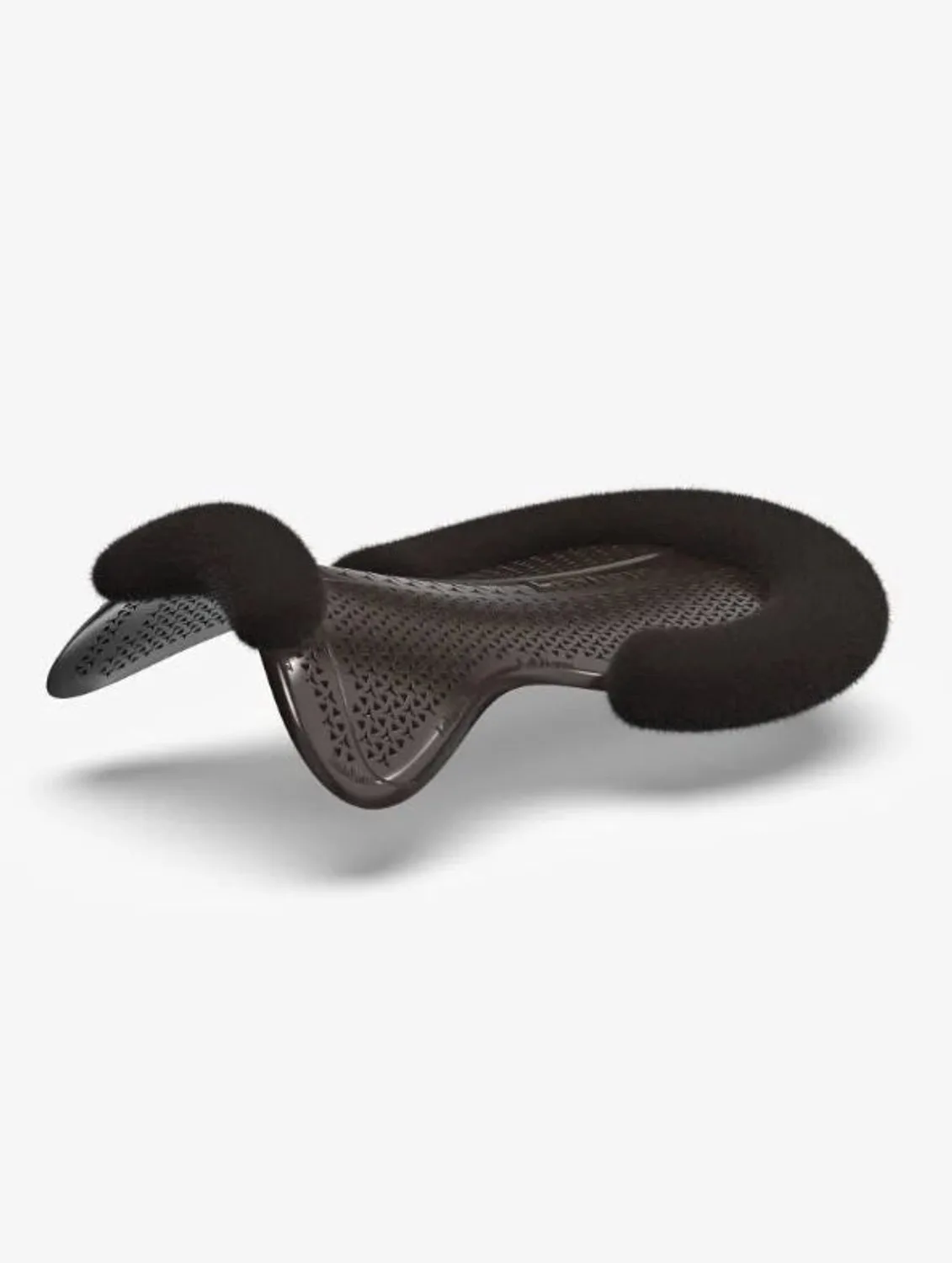 Gel-Tek Shaped Vegan-Wool Half Pad Full van LeMieux in Bruin – productfoto