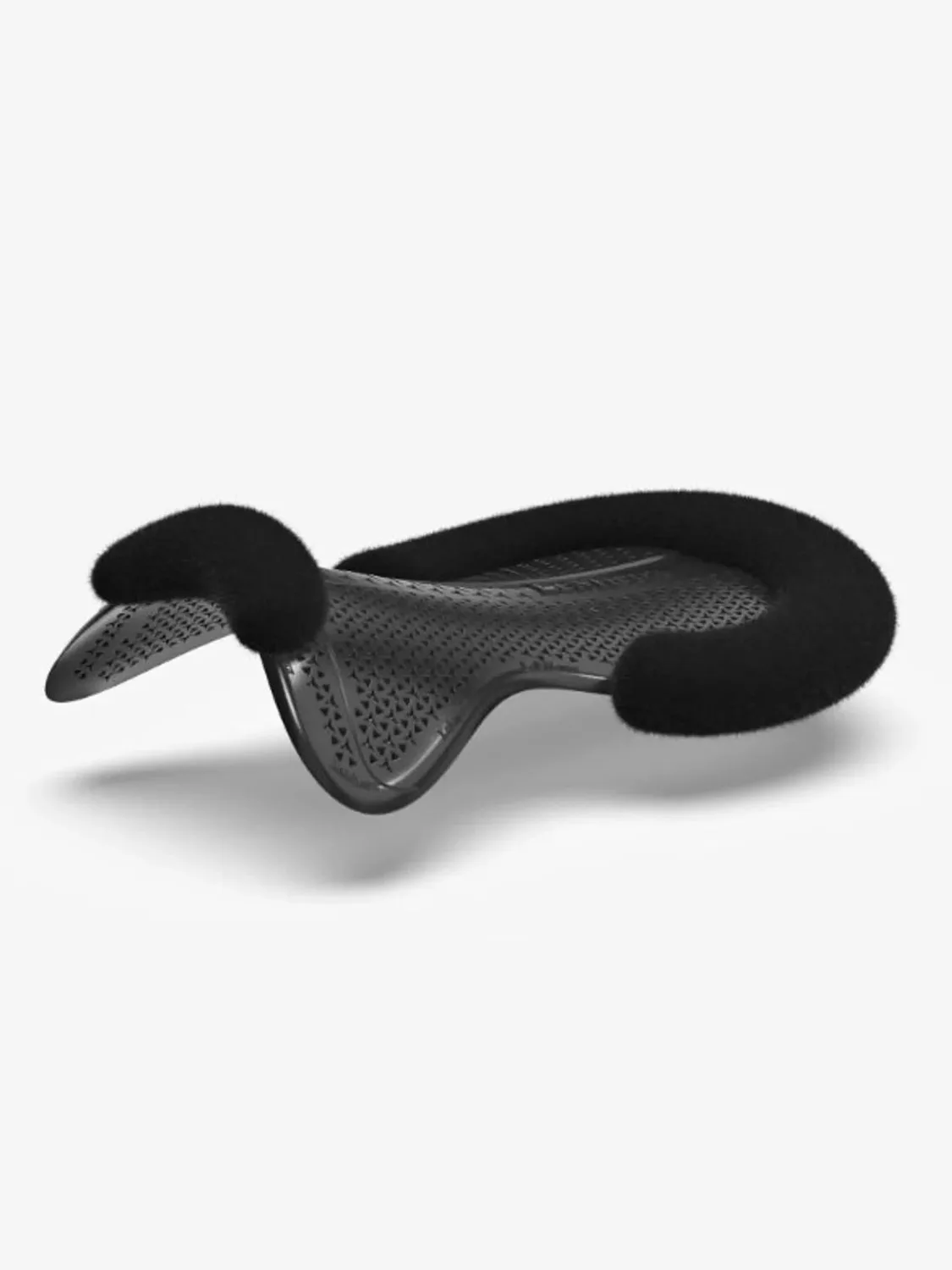 Gel-Tek Shaped Vegan-Wool Half Pad Full van LeMieux in Zwart – productfoto