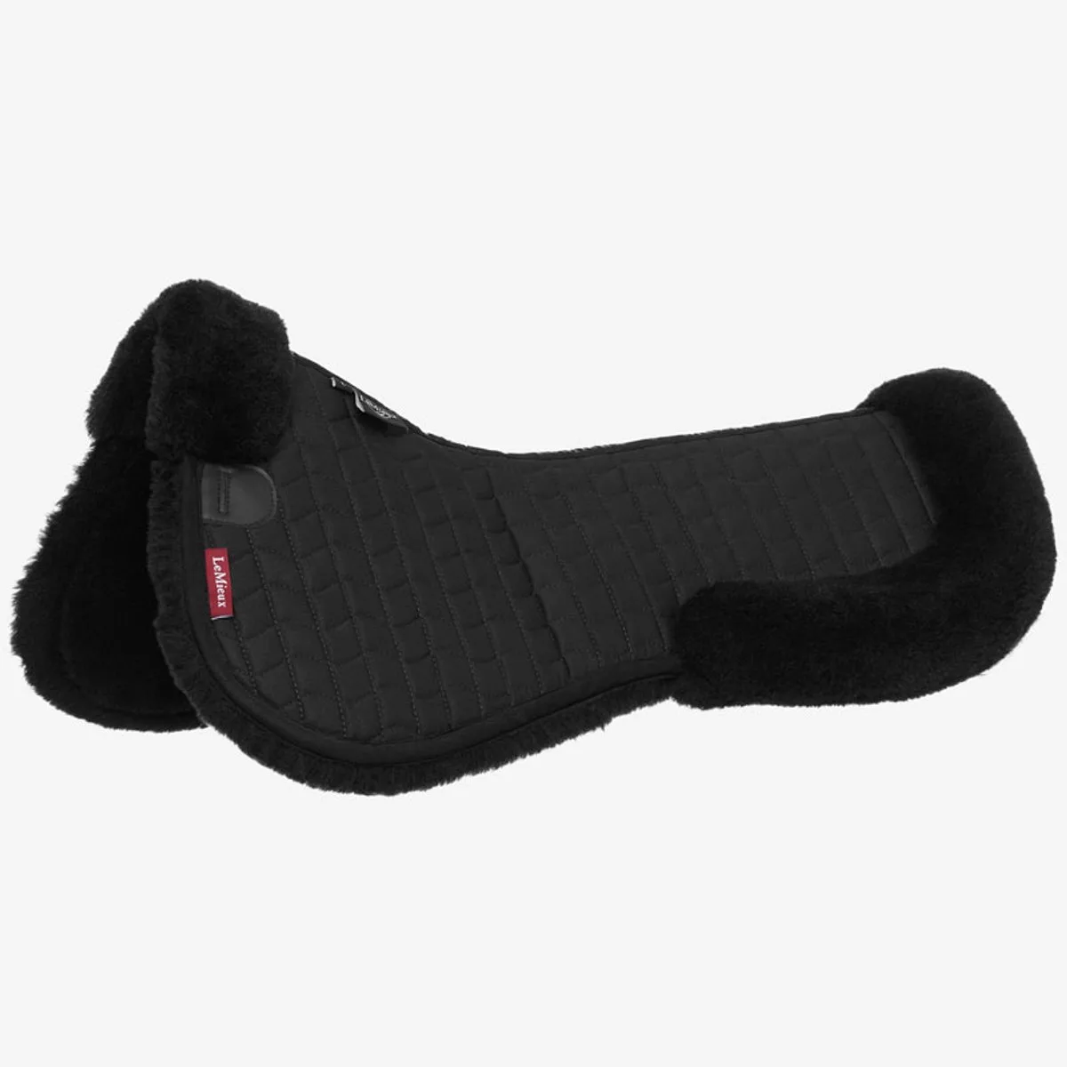 Half Pad Merino Zwart/Zwart - Pony de LeMieux en Noir – photo produit