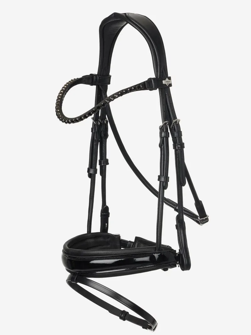 hoofdstel Kudos Patent Dressage - FULL von LeMieux in Braun – Produktfoto