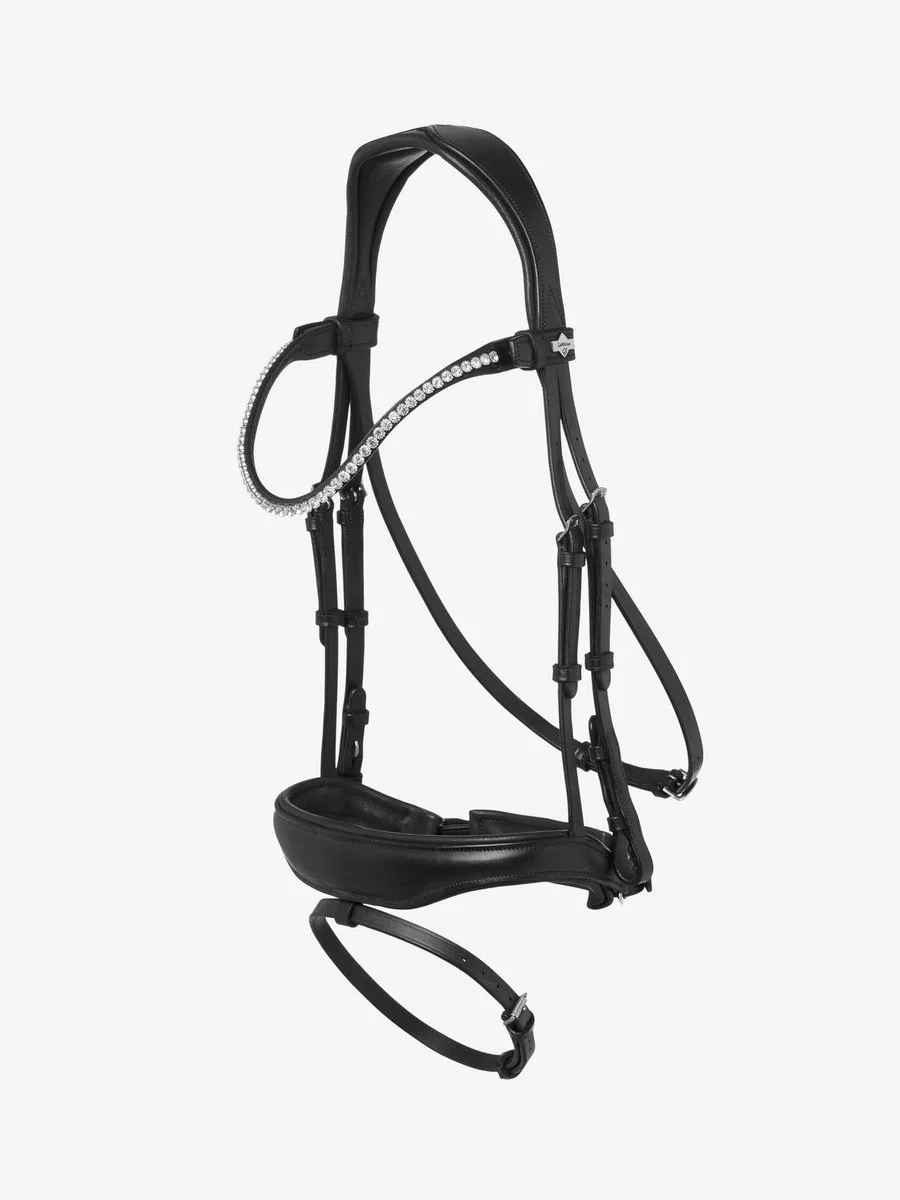 Kudos Anatomisch Dressuurhoofdstel Cob de LeMieux en Noir, Argent – photo produit