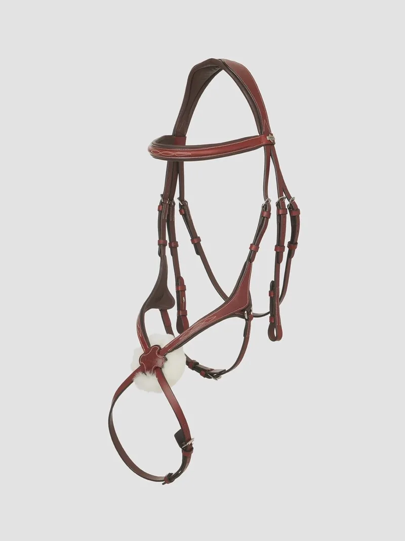 Kudos Grackle Hoofdstel Cob fra LeMieux i Chestnut, Sølv – produktbillede