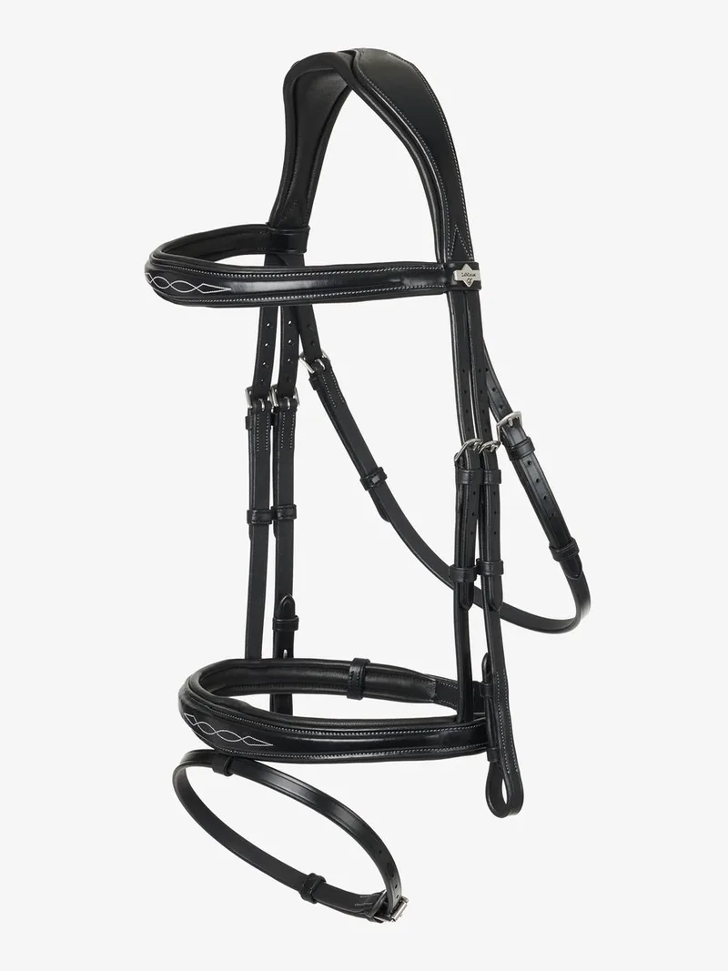 Kudos Wedstrijd Flash Hoofdstel Cob by LeMieux in Chestnut, Silver – product photo