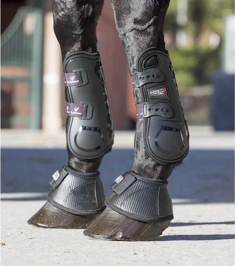 Peesbeschermers - Impact Response Tendon Boots - Large by LeMieux in Black – product photo