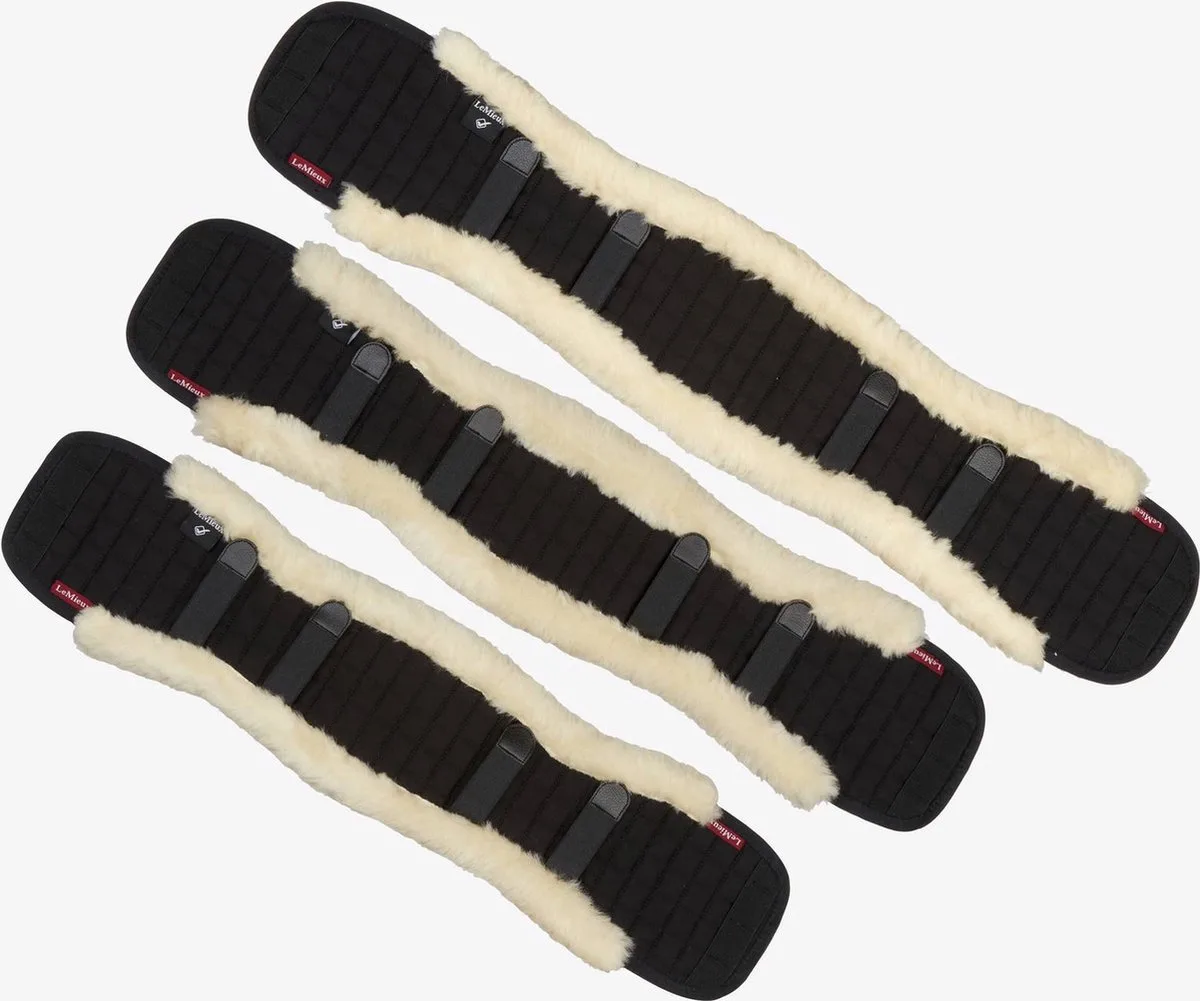 Singelonderlegger Dressuur Shaped - middel van LeMieux in Black-beige – productfoto