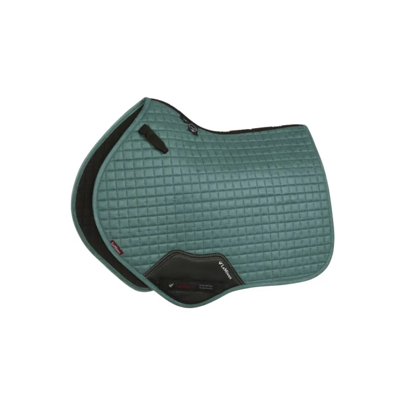 Springschabracke Suede CC Square blau/ türkis WB (Warmblut) von LeMieux in Blau, Türkis, Regular – Produktfoto