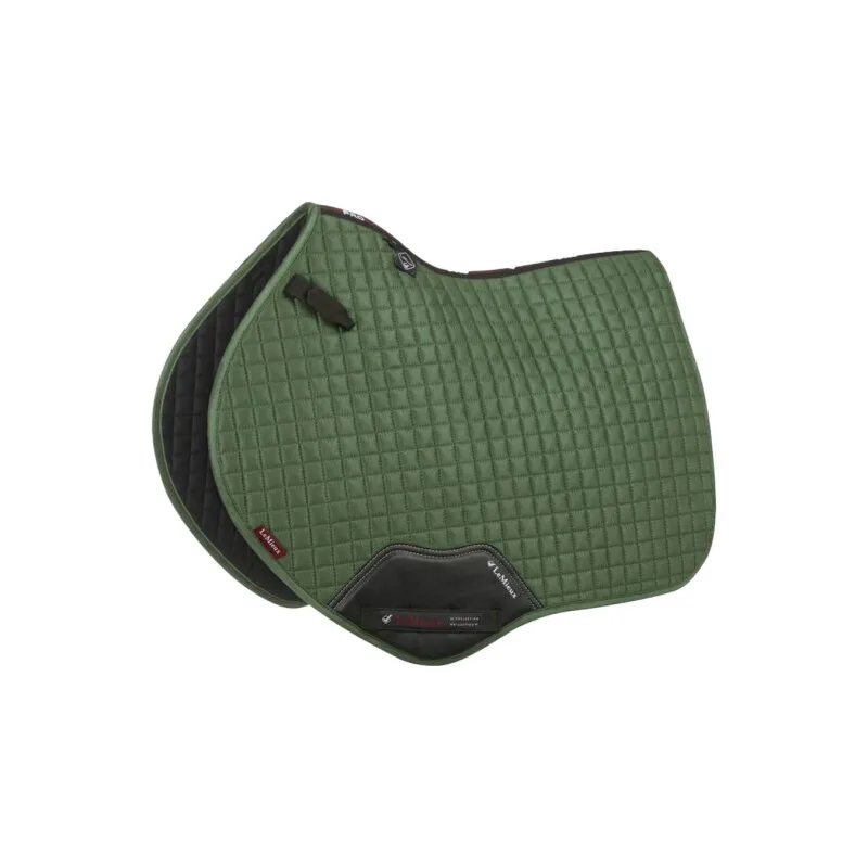 Springschabracke Suede CC Square WB (Warmblut) von LeMieux in Blassgrün, Regular – Produktfoto