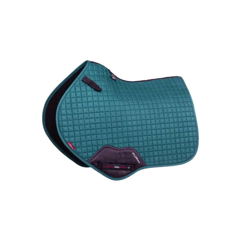 Springschabracke Suede CC Square WB (Warmblut) de LeMieux en Turquoise, Regular – photo produit