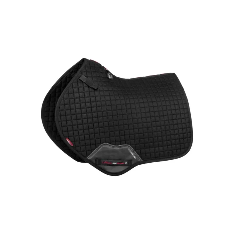 Springschabracke Suede CC Square WB (Warmblut) von LeMieux in Schwarz, Regular – Produktfoto
