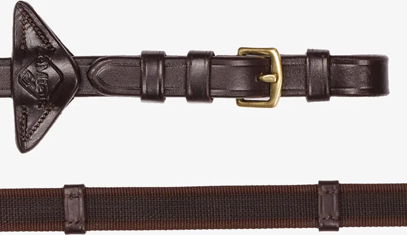Teugels Rubber Grip Continental - paard by LeMieux in Middenbruin-goud – product photo