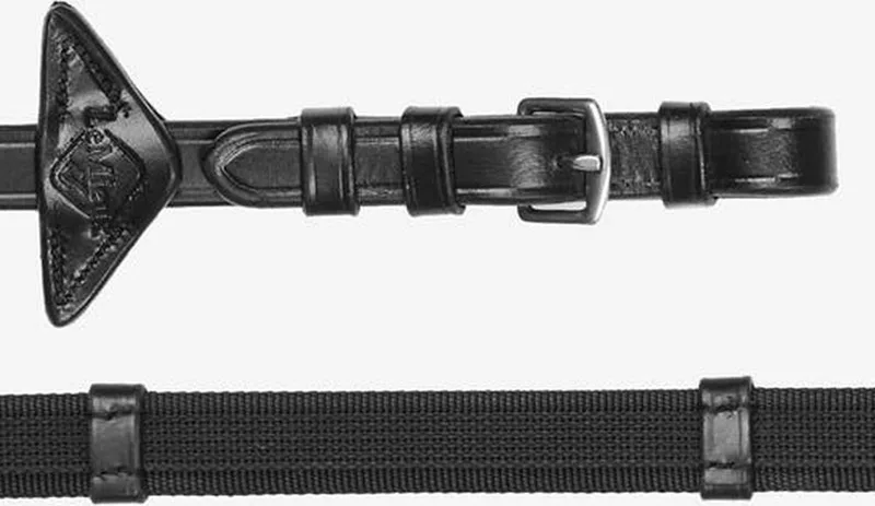 Teugels Rubber Grip Continental - paard de LeMieux en Noir – photo produit