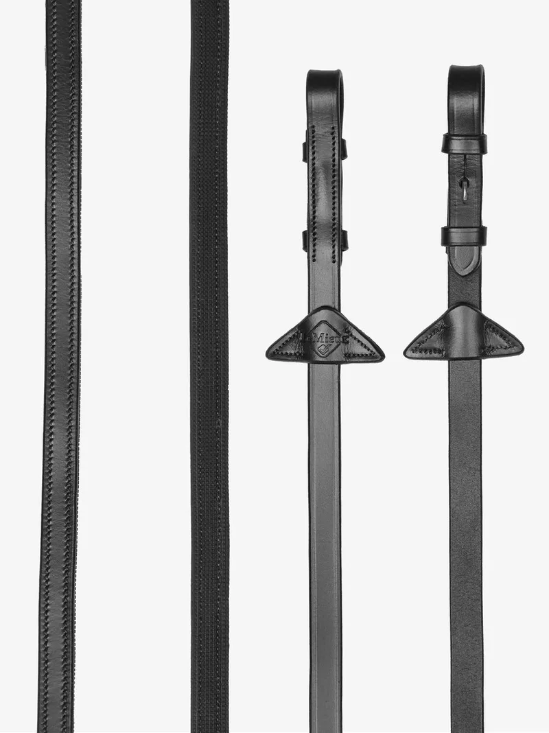 Teugels Rubber Half Lined - middel by LeMieux in Bruin-zilver – product photo