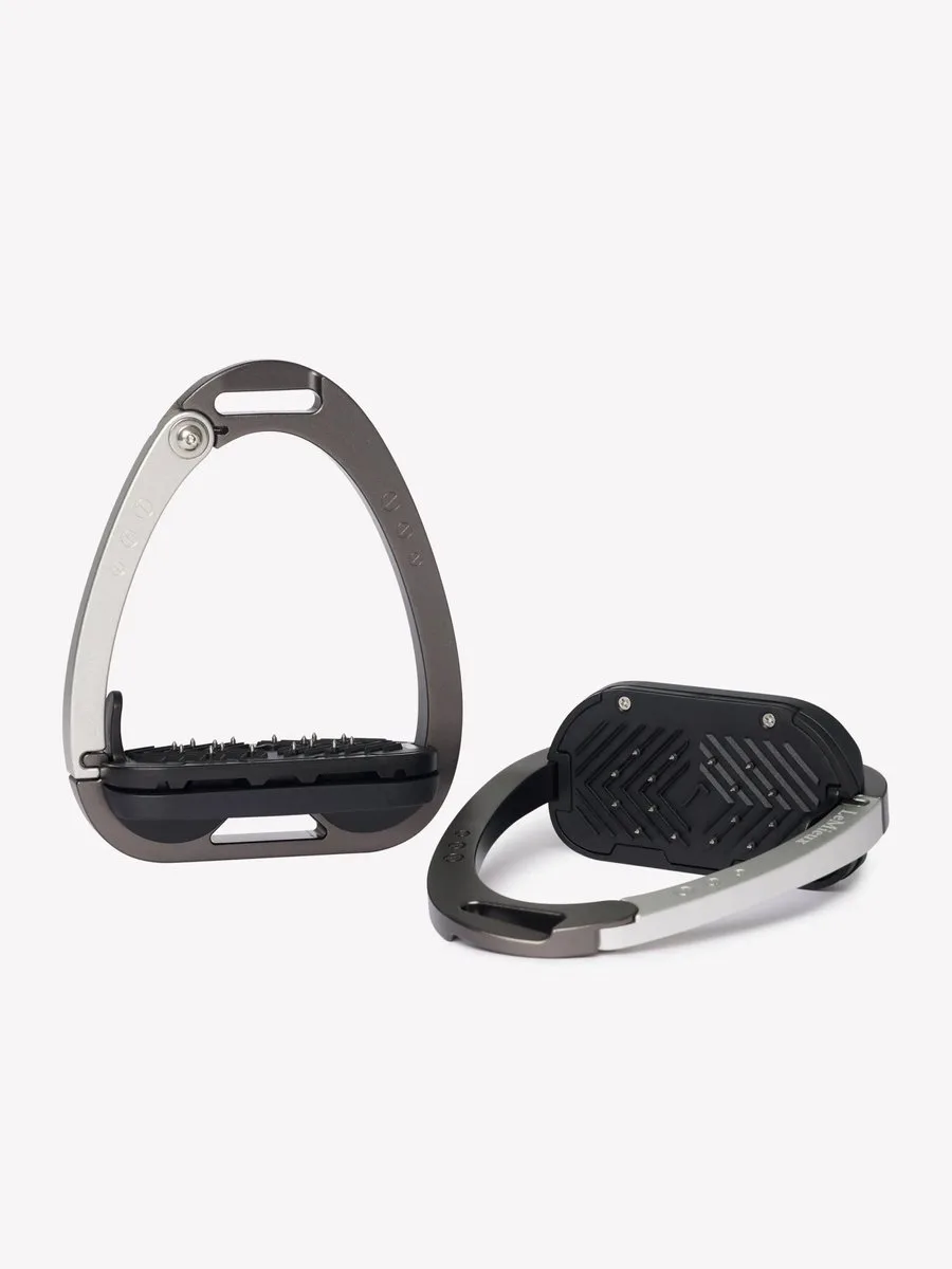Vector Balance Stirrup Veiligheidsbeugel de LeMieux en Carbon, Argent – photo produit