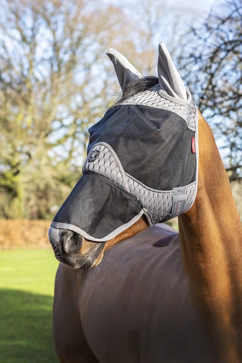 Vliegenmasker Lemieux Gladiator Full Grijs - Paard de LeMieux – photo produit