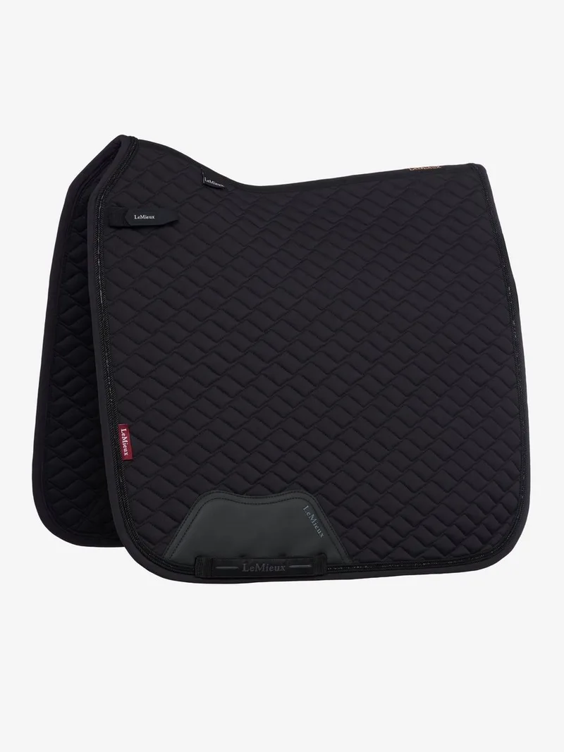 Zadeldek Brilliance Dressage Square Black - L | Zadeldekje paard by LeMieux in Black – product photo